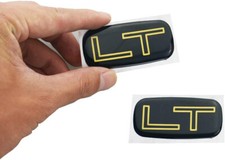 2pc Lt Cab Emblem Badge Logo Roof Pillar For 96-07 Silverado Tahoe Suburban Gold
