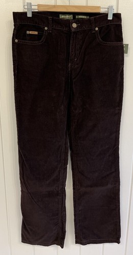 Eddie Bauer New Corduroy Pants Brown Size 10 Bootcut Stretch NWT Legendary - Picture 5 of 8