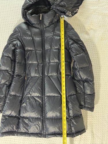 Calvin Klein Premium Down Packable Lightweight Coat Hooded Puffer Jacket Small - Picture 4 of 19