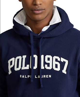 Polo Ralph Lauren Logo Fleece Hoodie Hooded Sweater Sweatshirt 