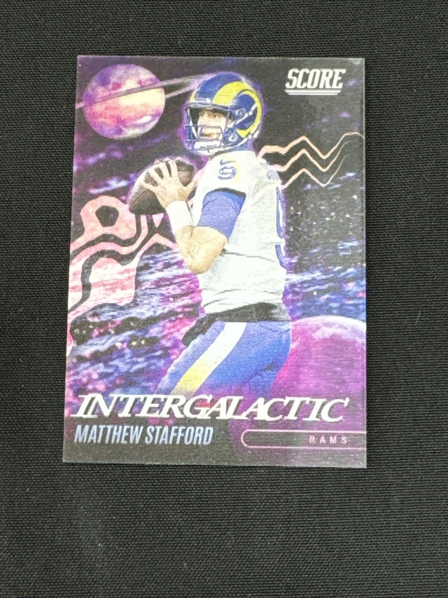 2022 Score Football Matthew Stafford Intergalactic 3D Lenticular SSP Rams