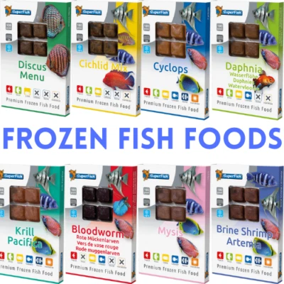 Superfish Frozen Fish Food 100g Blister Packs Aquarium Tropical Tank Bloodworm