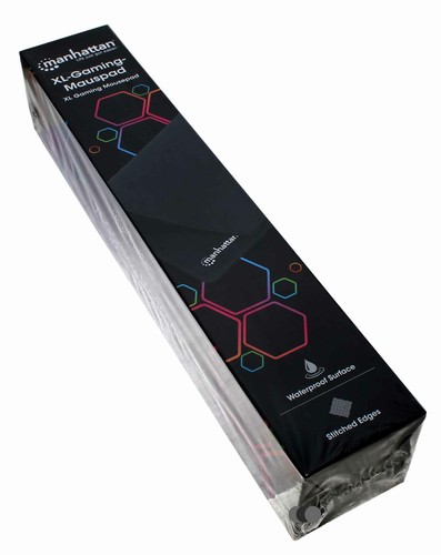 Manhattan XL Gaming Mauspad | 400 x 320 x 3mm | wasserfest rutschfest | schwarz