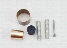 Walking Stick Parts Only Silver Chrome Stud Brass Collar Ruber Tip For Cane