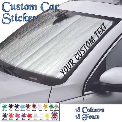 personalised custom text jdm, windscreen Sticker, vinyl, decal, car van