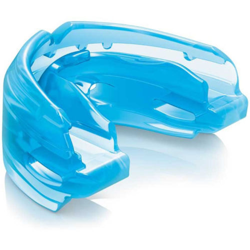 Shock Doctor Double Braces Mouth Guard Gum Shield Blue Martial Arts