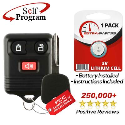 For 2000 2001 2002 2003 2004 2005 - Ford Excursion Keyless Remote Fob + 4C Key