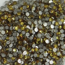 SS6 PR T-HF *** 50 strass Preciosa fond plat hotfix SS6 (2,00mm) TOPAZ