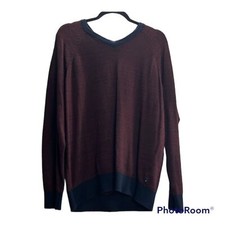 American Eagle Outfitters Burgundy Long Sleeve Pullover Men's Sweater Size Large