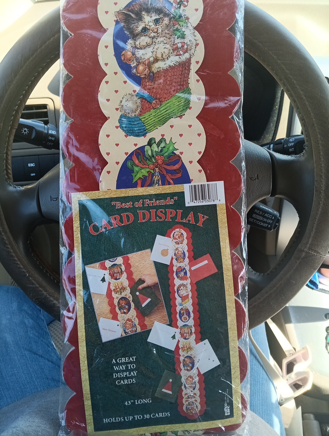 Vintage Christmas Card Display Holder