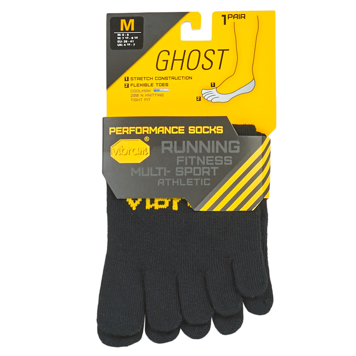 Calzini Uomo Vibram Wool Blend Crew – Caldi In Misto Lana, Medi E Flessibili – Per Uso Quotidiano - 4