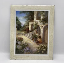 Vivian Flasch Tuscan Courtyard 2001 Print 10 x 8 Inches NIP Sealed