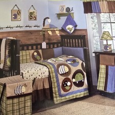 Cocalo Lil Explorer Frog 4 Piece Crib Bedding Set NEW