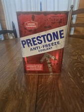 REFRIGERANTE ANTICONGELANTE PRESTONE DE COLECCIÓN LATA DE 1 GALÓN SIN TAPA *VACÍA* USADO B