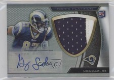 2011 Topps Platinum Refractor Rookie 200/356 Greg Salas #37 Jumbo Patch Auto s1i