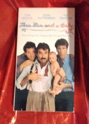 Three Men and a Baby VHS Tape Touchstone Tom Selleck Guttenberg Danson 1987