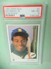 1989 Upper Deck Ken Griffey Jr Star Rookie  #1 (RC) - PSA 8