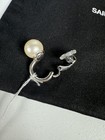 NWT Saint Laurent YSL Logo Clip-On Pearl Ear Cuff Made in France Authentic — photo 8