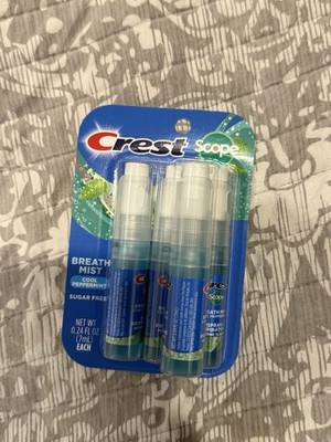 Crest Scope Outlast Breath Mist Cool Peppermint Sugar-Free 0.24 fl oz 3 Pack