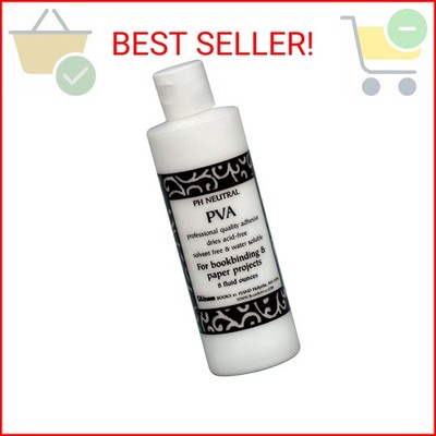 Books By Hand, PH Neutral PVA Adhesive, Acid-free, Water-Soluble, Dries Clear, A