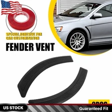 Pair Front Fender Side Vent Cover Sticker For Mitsubishi Lancer EVO 2002-2016