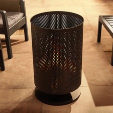 VonHaus Brazier Fire Pit, Mesh Fire Basket, Poker, Steel Material, Outdoor.