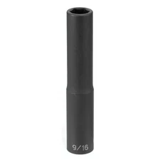 Grey Pneumatic 2018XD 1/2" Drive x 9/16" Extra-Deep Impact Socket, 6 Point