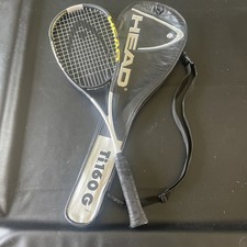 HEAD Ti.160G Intellifiber Titanium Squash Racquet w/ Case Extra Strap Yellow