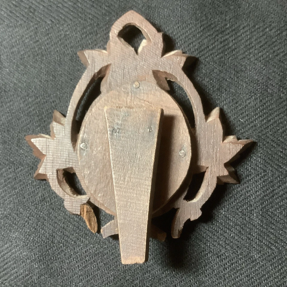 "ANTIGUA PINTURA EN MINIATURA Madre e Niño Porcelana Tallada Selva Negra Marco 3""" Foto 4 de 4