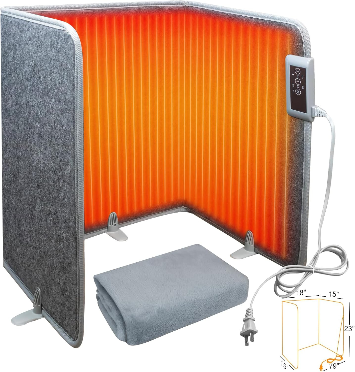 With Timer - Electric Heated Blanket For Pain Relief,