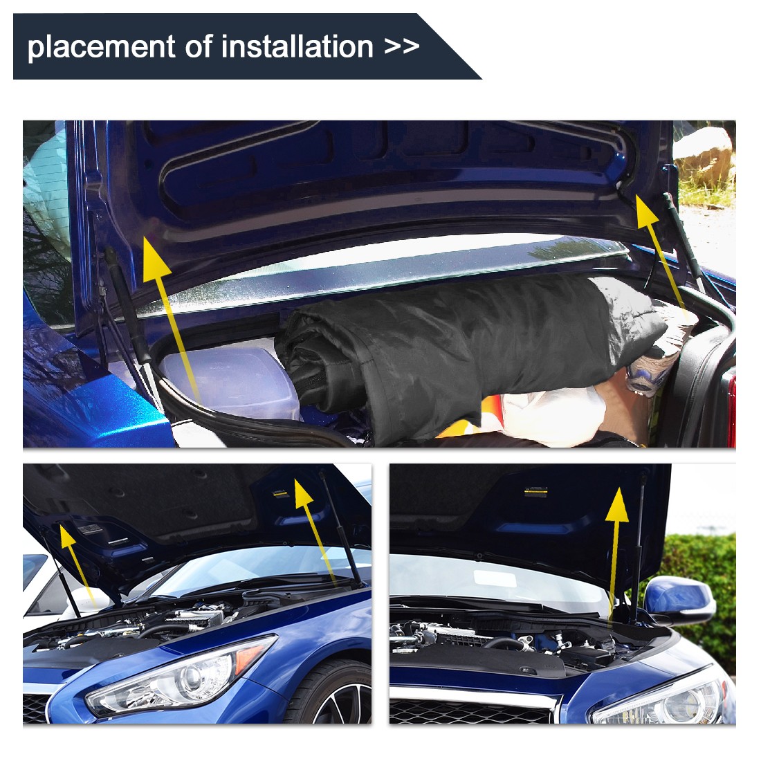 Universal Force 5kg 11lb 290mm Lift Support Shock Strut Arm Gas Spring Packof1