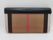 NEW Burberry LS Large Zip Around Wallet Black With Dust Bag