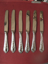 "624.7"   6 COUTEAUX  A DESSERT EN ACIER INOXIDABLE MADE IN ITALIE