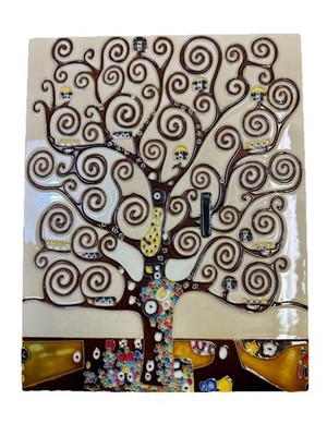 14x11  Gustav Klimt Tree of Life Have Painted Wall Art Tile Back Splash