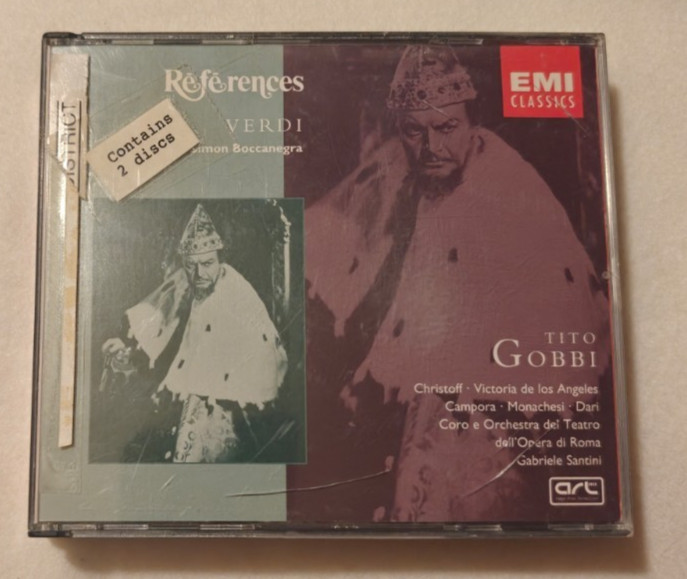 Verdi: Simon Boccanegra - Santini (2CD, 2000, EMI) ex-library copy