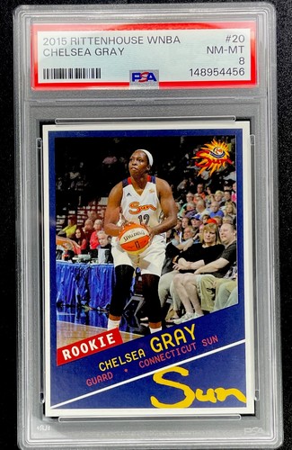 2015 Rittenhouse WNBA #20 Chelsea Gray Rookie PSA 8 Connecticut Sun