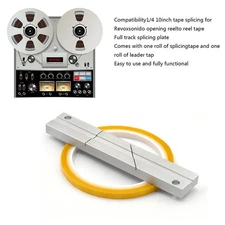 1/4 10 Inch Tape Splicing Set Tape Splicing Block for Recorder Open Reel Tape