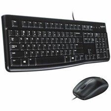Logitech MK120 Wired Keyboard  Mouse Combo USB Optical Full-Size