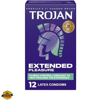 Extended Pleasure Condoms, Condoms, 12 Count