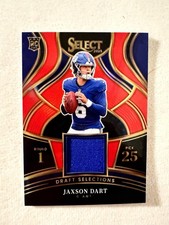 2025 Select Football JAXSON DART Draft Selections Prizm Patch Card #DSM-JDT (RC)