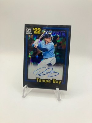 2022 Optic Retro 1981 Cracked Ice BLACK Taylor Walls Rays Auto #81S-TW 10/30