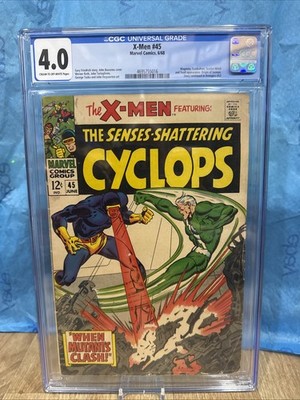 (Uncanny) X-Men #45 (1968) CGC 4.0 Magneto, Quicksilver, Scarlet Witch C-ow