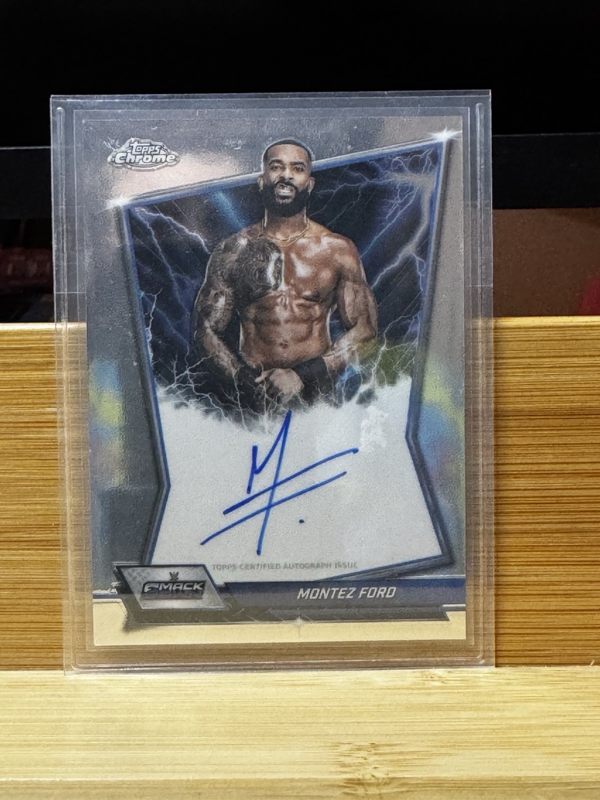 Topps Chrome WWE 2026 Montez Ford Blue Brand Autographs BBA-MON Autograph Card