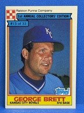 1984 Ralston Purina # 13 GEORGE BRETT 1st Annual Collectors Edition KC Royals