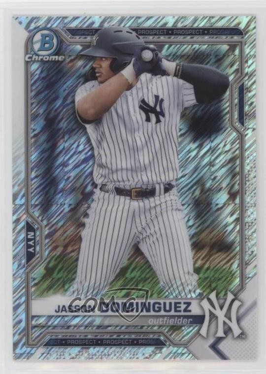 2021 Bowman Chrome Prospects Shimmer Refractor Jasson Dominguez #BCP-213 2a9