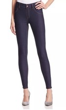 HUE Essential Denim Leggings Style U16924, Deep Indigo Wash, Size XS