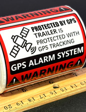   ROLL OF 150   GPS TRACKING TRACKER ALARM STICKERS DECALS BOAT TRUCK TRAILERS