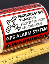 ⭐TOP PICK!⭐ 150/ROLL GPS TRACKING TRACKER ALARM STICKERS CAR BOAT TRUCK TRAILERS