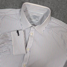 Charles Tyrwhitt Dress Shirt Mens 17.5-36 Striped Extra Slim Fit French Cuff