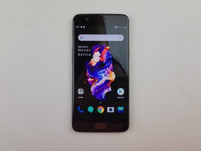 OnePlus 5 (A5000) 64GB - Black (GSM Unlocked) Dual SIM Smartphone - H6490